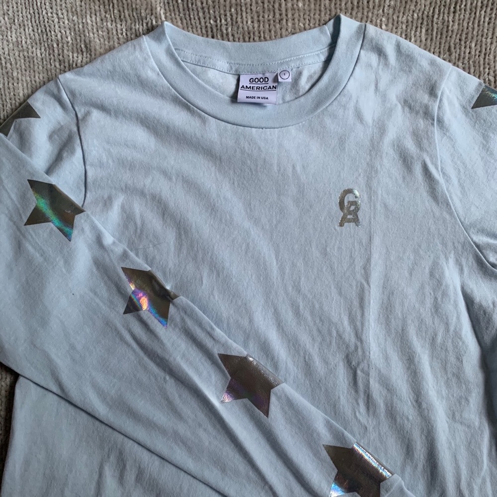 🦋good american long sleeve tee w/ stars🦋